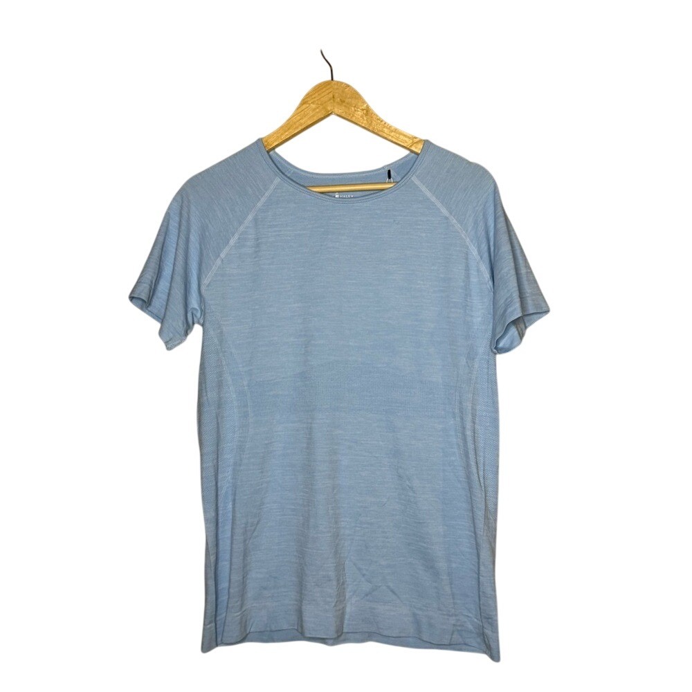 Sport Haley Golf Performance Shirt Pale Blue Stretch Athletic Top NWT Large